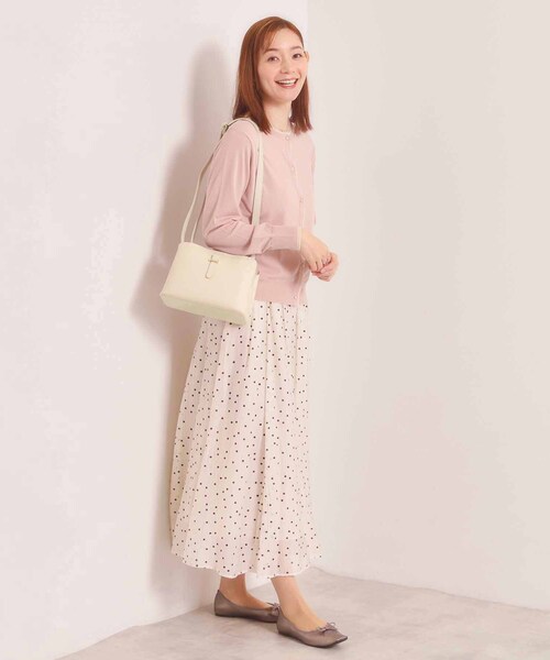 ITS'DEMO（イッツデモ）の「＜かるバッグ＞横型ミニショルダー（ショルダーバッグ・レディース・ブラック/アイボリー/ベージュ・00）」の5枚目の写真