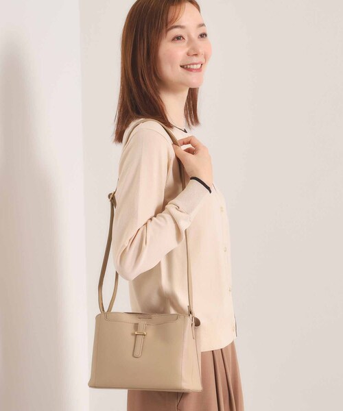 ITS'DEMO（イッツデモ）の「＜かるバッグ＞横型ミニショルダー（ショルダーバッグ・レディース・ブラック/アイボリー/ベージュ・00）」の8枚目の写真