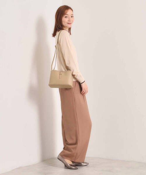 ITS'DEMO（イッツデモ）の「＜かるバッグ＞横型ミニショルダー（ショルダーバッグ・レディース・ブラック/アイボリー/ベージュ・00）」の9枚目の写真