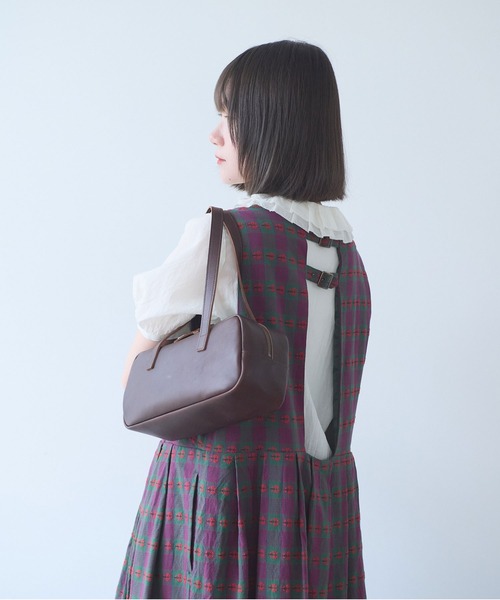 bulle de savon(ビュルデサボン)の「hana×タータンcheck ワンピース(ワンピース・レディース・グリーン・FREE)」の10枚目の写真