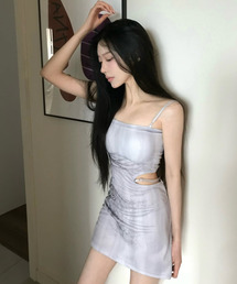 Side Cut-Out Mini One-Piece (White)