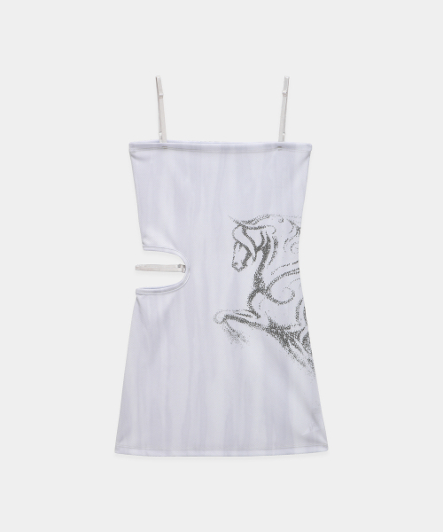 ETRE AU SOMMET(エトレオソメ)の「Side Cut-Out Mini One-Piece (White)(ワンピース・レディース・ホワイト・1/2)」の11枚目の写真
