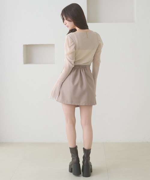 Ambre Neige(アンブルネージュ)の「glitter tulle twist design tops / ラメチュールネジリデザイントップス(Tシャツ/カットソー・レディース・ライトグリーン/アイボリー/ピンク・FREE)」の14枚目の写真