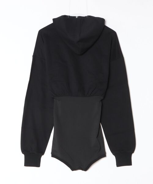 DLESS(ドレス)の「Hoodie bodysuits/フーディボディスーツ(Tシャツ/カットソー・レディース・ブラック/霜降りグレー/ベージュ・XS)」の18枚目の写真