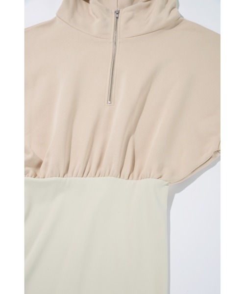 DLESS(ドレス)の「Hoodie bodysuits/フーディボディスーツ(Tシャツ/カットソー・レディース・ブラック/霜降りグレー/ベージュ・XS)」の12枚目の写真
