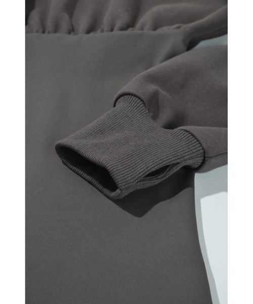 DLESS(ドレス)の「Hoodie bodysuits/フーディボディスーツ(Tシャツ/カットソー・レディース・ブラック/霜降りグレー/ベージュ・XS)」の9枚目の写真