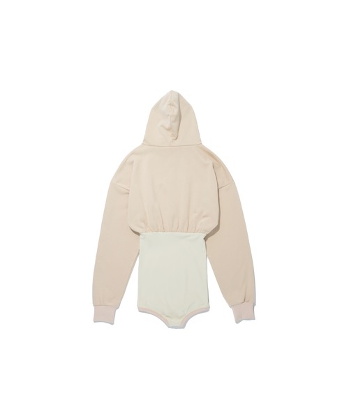 DLESS(ドレス)の「Hoodie bodysuits/フーディボディスーツ(Tシャツ/カットソー・レディース・ブラック/霜降りグレー/ベージュ・XS)」の19枚目の写真