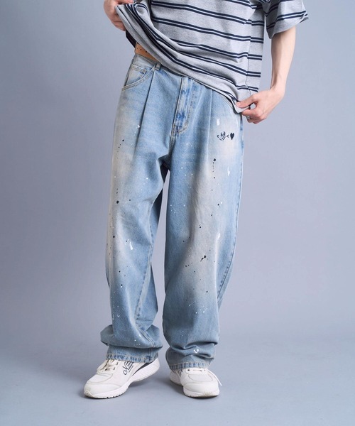 cookie paint denimpants / クッキーペイントデニムパンツ（デニム
