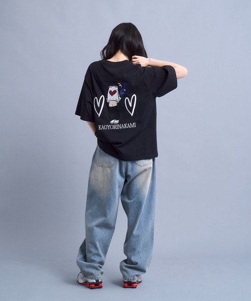 kaoyorinakami(カオヨリナカミ)の「cookie paint denimpants / クッキーペイントデニムパンツ(デニムパンツ・メンズ・ブラック/ライトブルー・SMALL/MEDIUM/LARGE/X-LARGE)」の15枚目の写真