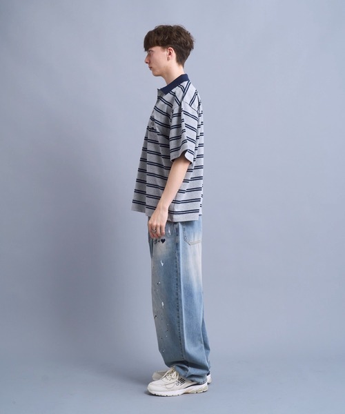 kaoyorinakami(カオヨリナカミ)の「cookie paint denimpants / クッキーペイントデニムパンツ(デニムパンツ・メンズ・ブラック/ライトブルー・SMALL/MEDIUM/LARGE/X-LARGE)」の19枚目の写真