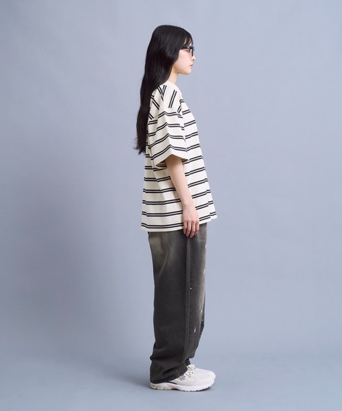 kaoyorinakami(カオヨリナカミ)の「cookie paint denimpants / クッキーペイントデニムパンツ(デニムパンツ・メンズ・ブラック/ライトブルー・SMALL/MEDIUM/LARGE/X-LARGE)」の5枚目の写真