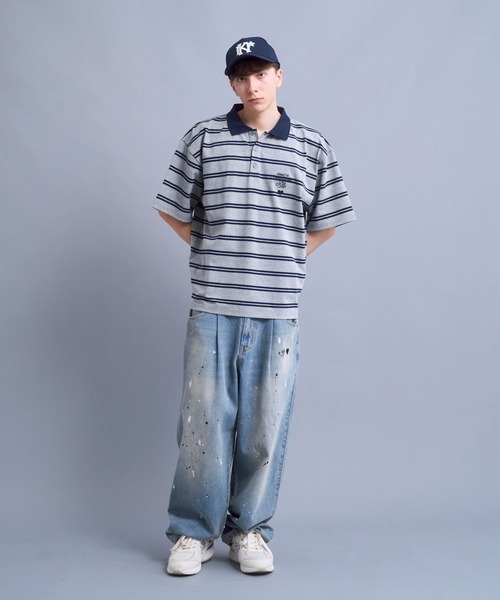 kaoyorinakami(カオヨリナカミ)の「cookie paint denimpants / クッキーペイントデニムパンツ(デニムパンツ・メンズ・ブラック/ライトブルー・SMALL/MEDIUM/LARGE/X-LARGE)」の17枚目の写真