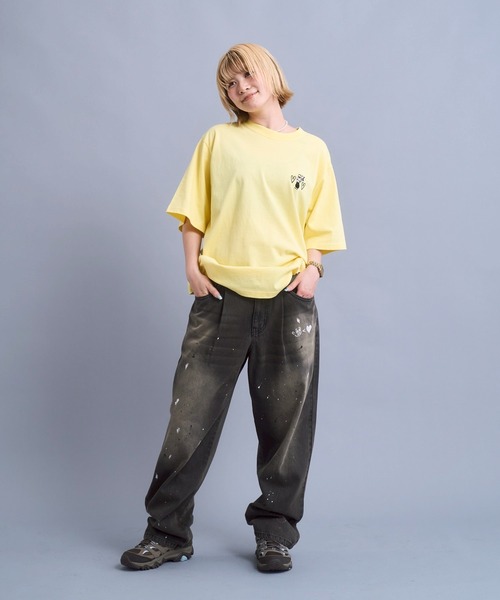 kaoyorinakami(カオヨリナカミ)の「cookie paint denimpants / クッキーペイントデニムパンツ(デニムパンツ・メンズ・ブラック/ライトブルー・SMALL/MEDIUM/LARGE/X-LARGE)」の13枚目の写真