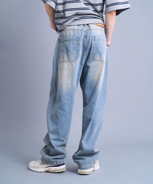 kaoyorinakami(カオヨリナカミ)の「cookie paint denimpants / クッキーペイントデニムパンツ(デニムパンツ・メンズ・ブラック/ライトブルー・SMALL/MEDIUM/LARGE/X-LARGE)」の20枚目の写真
