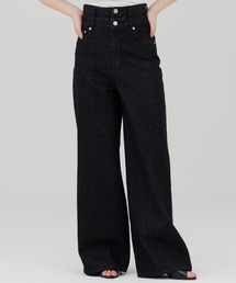 waist design wide chino pants（ウエストデザインワイドチノパンツ
