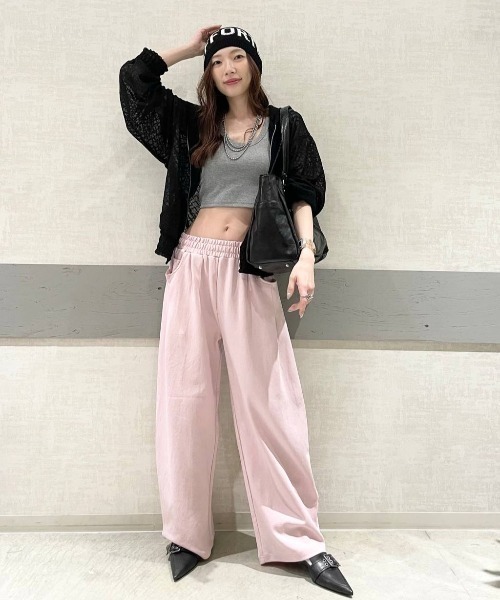 JEANASIS（ジーナシス）の「レースシアーZIPパーカーブルゾン/661793（パーカー・レディース・ライトブルー/ブラック/ホワイト・FREE）」の5枚目の写真