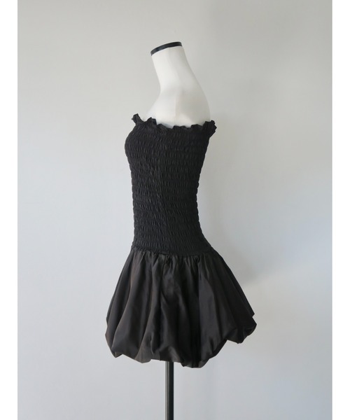 celon(セロン)の「volume flare mini dress(ワンピース・レディース・ブラック・FREE)」の6枚目の写真
