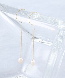 NOLLEY'S（ノーリーズ）の「【grace grace/グラスグラス】ハテナスウィングパールピアス（ピアス（両耳用））」