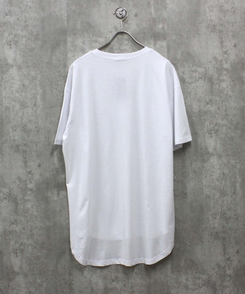 SHISKY（シスキー）の「MENS ヘムBIG Tシャツ(825-105)（Tシャツ/カットソー・メンズ・ダークグリーン/オフホワイト/チャコールグレー/ベージュ/杢グレー/ブラック・M/L/XL）」の8枚目の写真