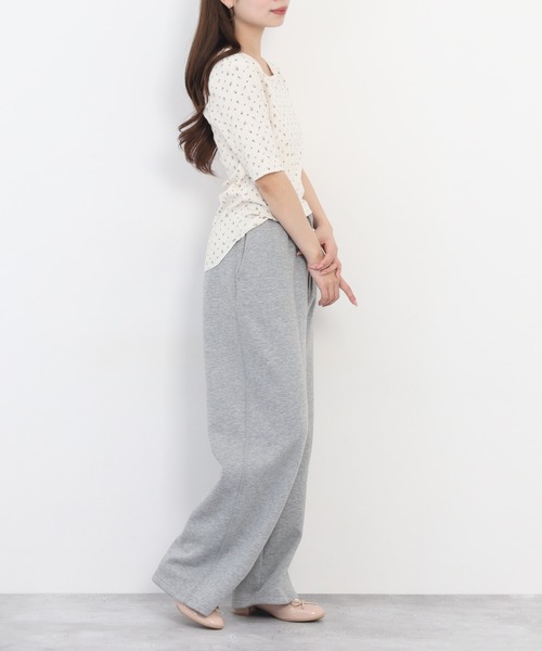 JEMORGAN（ジェーイーモーガン）の「JEMORGAN アイレットフライス花柄ハーフスリーブクルー（パック）（Tシャツ/カットソー・レディース・ブラック/ブルー/レッド・F）」の19枚目の写真