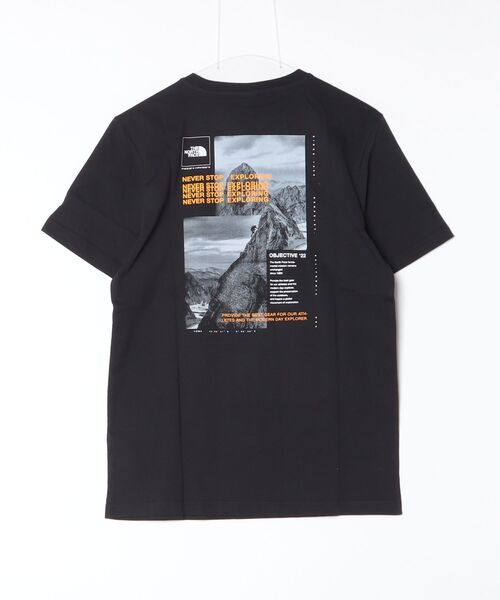 THE NORTH FACE(ザノースフェイス)の「THE NORTH FACE ザ・ノースフェイス Men’s SS Collage Tee コラージュグラフィック バックプリント 半袖Tシャツ(Tシャツ/カットソー・メンズ・ブラック・S/M/L)」の2枚目の写真