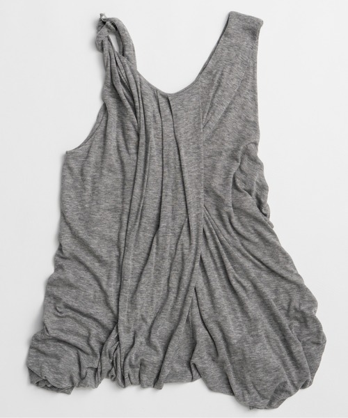 PRANK PROJECT(プランクプロジェクト)の「【2026Summer Pre-Order】ツイストショルダードレープトップ / Twist Shoulder Drape Top(Tシャツ/カットソー・レディース・ホワイト/グレー/ブラック・FREE)」の17枚目の写真