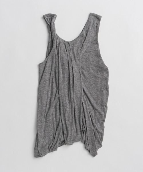 PRANK PROJECT(プランクプロジェクト)の「【2026Summer Pre-Order】ツイストショルダードレープトップ / Twist Shoulder Drape Top(Tシャツ/カットソー・レディース・ホワイト/グレー/ブラック・FREE)」の18枚目の写真
