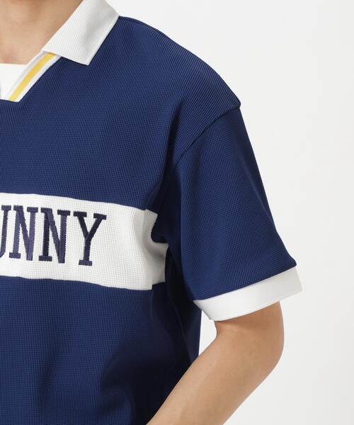 Jack Bunny!!(ジャックバニー)の「【Jack Bunny!!】BodyShellEXワッフル半袖ポロシャツ(ポロシャツ・メンズ・グリーン/ネイビー・LARGE/MEDIUM/X-LARGE)」の7枚目の写真