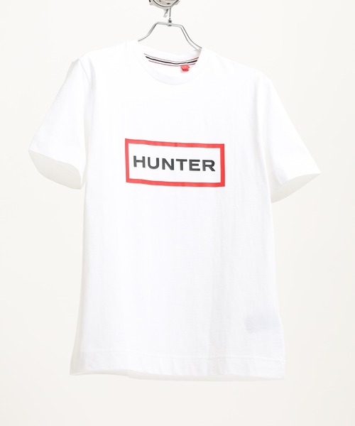 HUNTER(ハンター)の「HUNTER ユニセックス ハンター ロゴ Tシャツ 半袖(Tシャツ/カットソー・レディース・ホワイト/ブラック・M/S/L)」の2枚目の写真