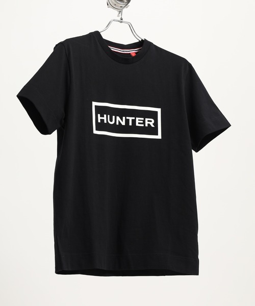 HUNTER(ハンター)の「HUNTER ユニセックス ハンター ロゴ Tシャツ 半袖(Tシャツ/カットソー・レディース・ホワイト/ブラック・M/S/L)」の1枚目の写真