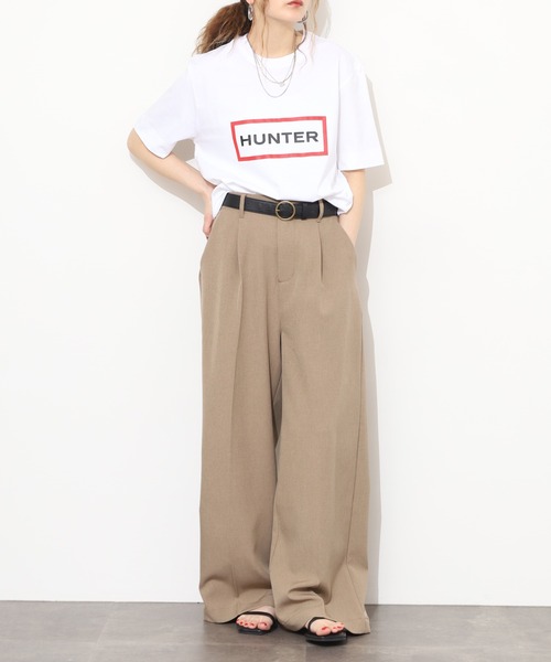 HUNTER(ハンター)の「HUNTER ユニセックス ハンター ロゴ Tシャツ 半袖(Tシャツ/カットソー・レディース・ホワイト/ブラック・M/S/L)」の14枚目の写真