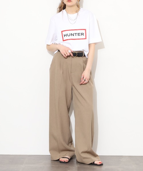 HUNTER(ハンター)の「HUNTER ユニセックス ハンター ロゴ Tシャツ 半袖(Tシャツ/カットソー・レディース・ホワイト/ブラック・M/S/L)」の15枚目の写真