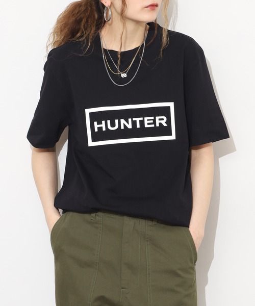 HUNTER(ハンター)の「HUNTER ユニセックス ハンター ロゴ Tシャツ 半袖(Tシャツ/カットソー・レディース・ホワイト/ブラック・M/S/L)」の17枚目の写真