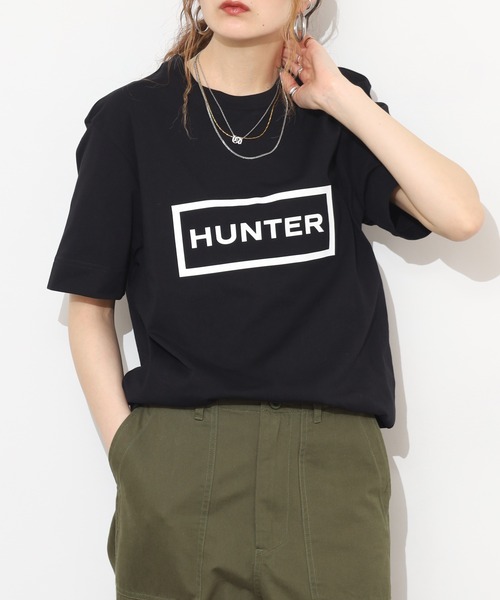 HUNTER(ハンター)の「HUNTER ユニセックス ハンター ロゴ Tシャツ 半袖(Tシャツ/カットソー・レディース・ホワイト/ブラック・M/S/L)」の16枚目の写真