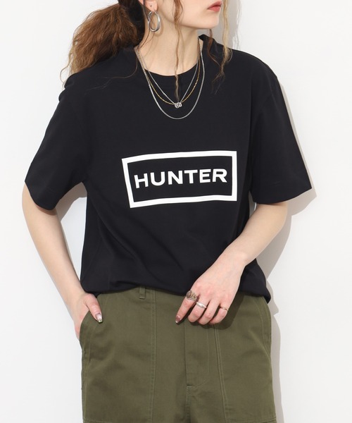 HUNTER(ハンター)の「HUNTER ユニセックス ハンター ロゴ Tシャツ 半袖(Tシャツ/カットソー・レディース・ホワイト/ブラック・M/S/L)」の18枚目の写真