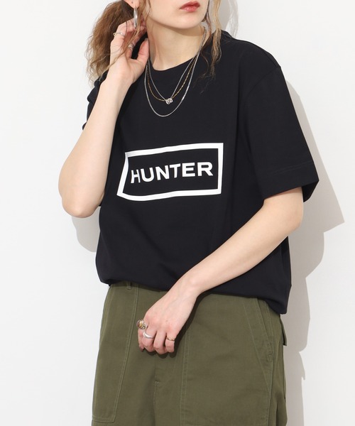 HUNTER(ハンター)の「HUNTER ユニセックス ハンター ロゴ Tシャツ 半袖(Tシャツ/カットソー・レディース・ホワイト/ブラック・M/S/L)」の20枚目の写真