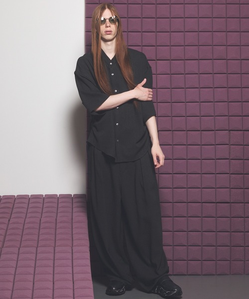 MAISON SPECIAL(メゾンスペシャル)の「《UNISEX》Dryamundsen Prime-Wide Three-tuck Balloon Pants/ドライアムンゼンプライムワイド3タックバルーンパンツ【MAISON SPECIAL/メゾンスペシャル】■セットアップ対応■(その他パンツ・メンズ・チャコールグレー/ブラック/アイボリー・2/1/0)」の20枚目の写真