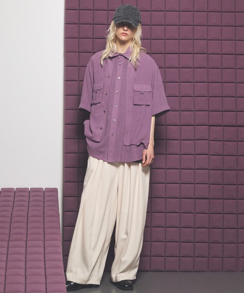 MAISON SPECIAL(メゾンスペシャル)の「《UNISEX》Dryamundsen Prime-Wide Three-tuck Balloon Pants/ドライアムンゼンプライムワイド3タックバルーンパンツ【MAISON SPECIAL/メゾンスペシャル】■セットアップ対応■(その他パンツ・メンズ・チャコールグレー/ブラック/アイボリー・2/1/0)」の17枚目の写真