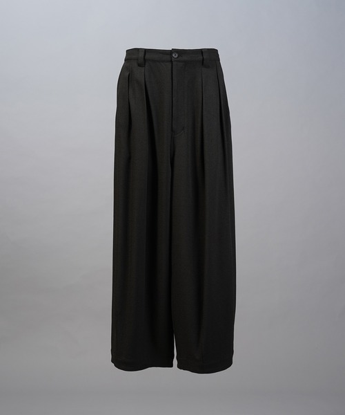 MAISON SPECIAL(メゾンスペシャル)の「《UNISEX》Dryamundsen Prime-Wide Three-tuck Balloon Pants/ドライアムンゼンプライムワイド3タックバルーンパンツ【MAISON SPECIAL/メゾンスペシャル】■セットアップ対応■(その他パンツ・メンズ・チャコールグレー/ブラック/アイボリー・2/1/0)」の6枚目の写真