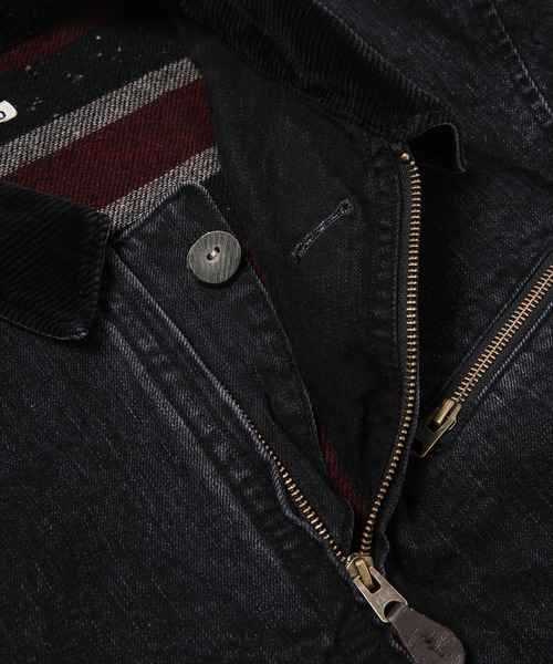 KHOKI（コッキ）の「Faded denim zip jakcet（その他アウター・メンズ・インディゴブルー/ブラック・3）」の4枚目の写真