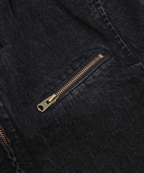 KHOKI（コッキ）の「Faded denim zip jakcet（その他アウター・メンズ・インディゴブルー/ブラック・3）」の7枚目の写真