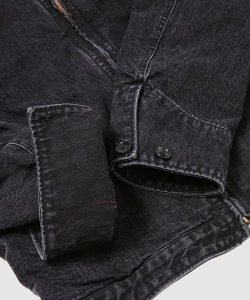 KHOKI（コッキ）の「Faded denim zip jakcet（その他アウター・メンズ・インディゴブルー/ブラック・3）」の10枚目の写真
