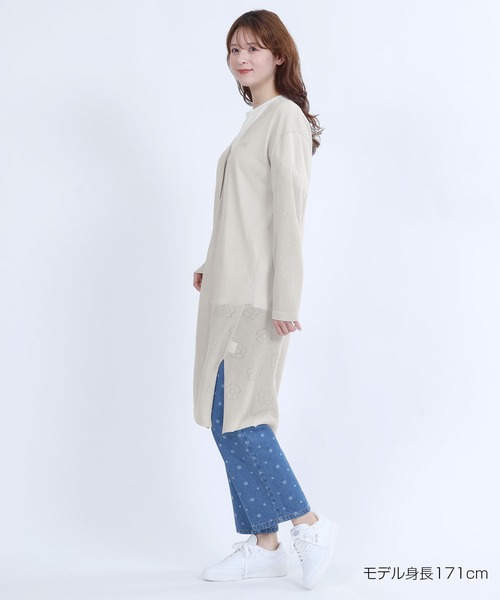 MARY QUANT（マリークワント）の「アイレットデイジーロング カーディガン（カーディガン/ボレロ・レディース・グレー/ブルー/ブラック・M）」の13枚目の写真