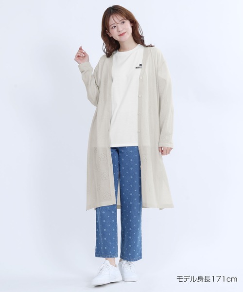 MARY QUANT（マリークワント）の「アイレットデイジーロング カーディガン（カーディガン/ボレロ・レディース・グレー/ブルー/ブラック・M）」の14枚目の写真