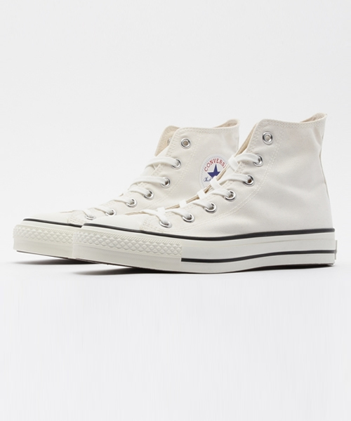 CONVERSE（コンバース）の「CONVERSE: ALL STAR HI JAPAN（スニーカー・レディース・ホワイト/ブラック/レッド・35/30/45/40/50/55/25）」の2枚目の写真