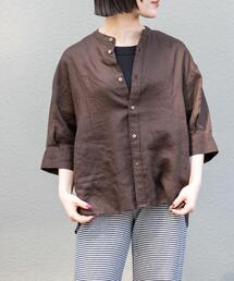FORK&SPOON | FORK&SPOON　フレンチリネンショートスリーブシャツ(シャツ/ブラウス)