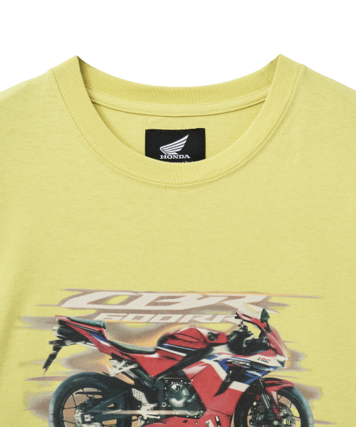 PHYPS MOTORCYCLE（フィップスモーターサイクル）の「CBR 600RR Short Sleeve Yellow（Tシャツ/カットソー・レディース・その他・SMALL/MEDIUM/LARGE/X-LARGE）」の3枚目の写真