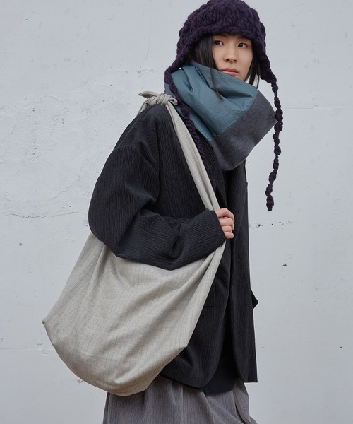 Dulcamara(ドゥルカマラ)の「よそいきトートBAG(ショルダーバッグ・メンズ・ベージュ系/ブラック/グレー系・FREE)」の3枚目の写真