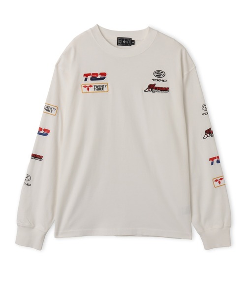 TOKYO 23（トウキョウニジュウサン）の「TOKYO 23 Vintage Racing Print LS T-shirt / トーキョー23 ヴィンテージ レーシング プリント エルエス ティーシャツ（Tシャツ/カットソー・メンズ・ブラック/ホワイト/イエロー・S/M/L/XL/XXL）」の2枚目の写真