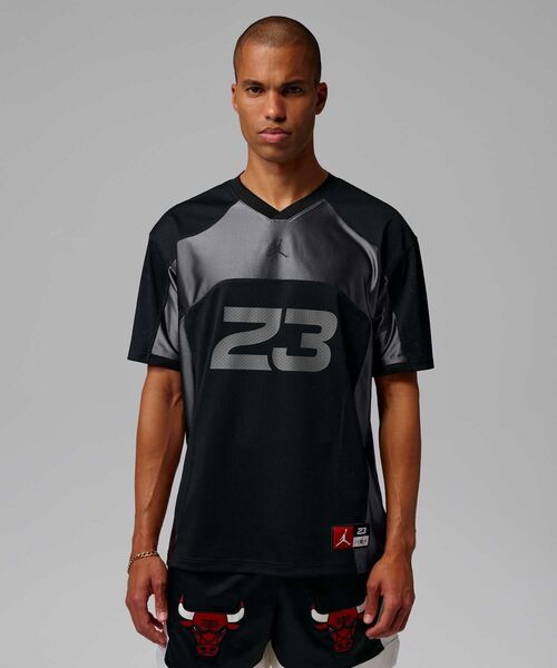 JORDAN BRAND(ジョーダンブランド)の「ジョーダン フライト メンズ ジャージー トップ / Jordan Flight Men's Jersey Top IF1913-010 Black(Tシャツ/カットソー・メンズ・ブラック・2XL/XL/M/L/S)」の9枚目の写真